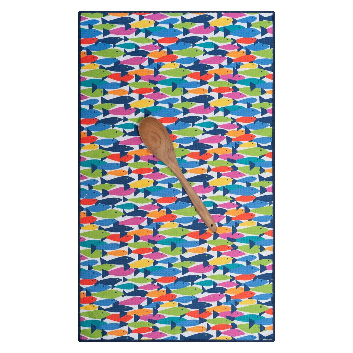 Anywhere Towel Reversible - Kate Nelligan Fish - Once Again Home Co.