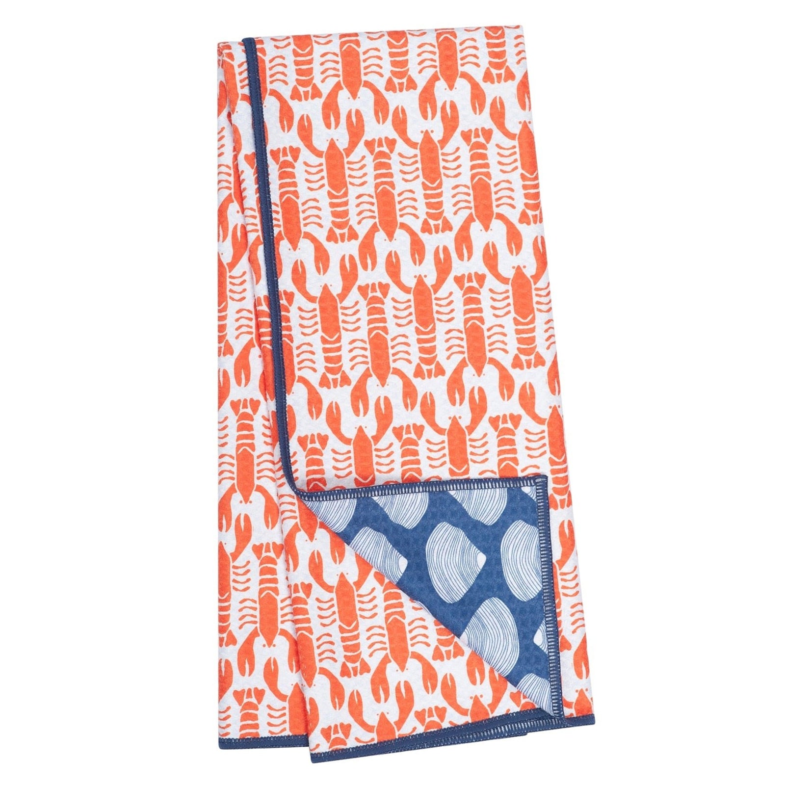 Anywhere Towel Reversible - Kate Nelligan Lobster - Once Again Home Co.