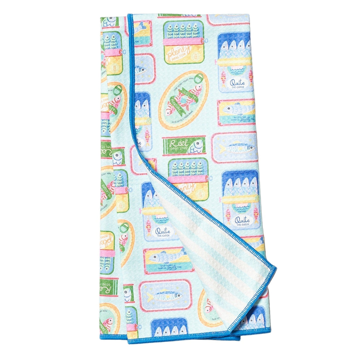 Anywhere Towel Reversible - Mable Tan Sardines - Once Again Home Co.