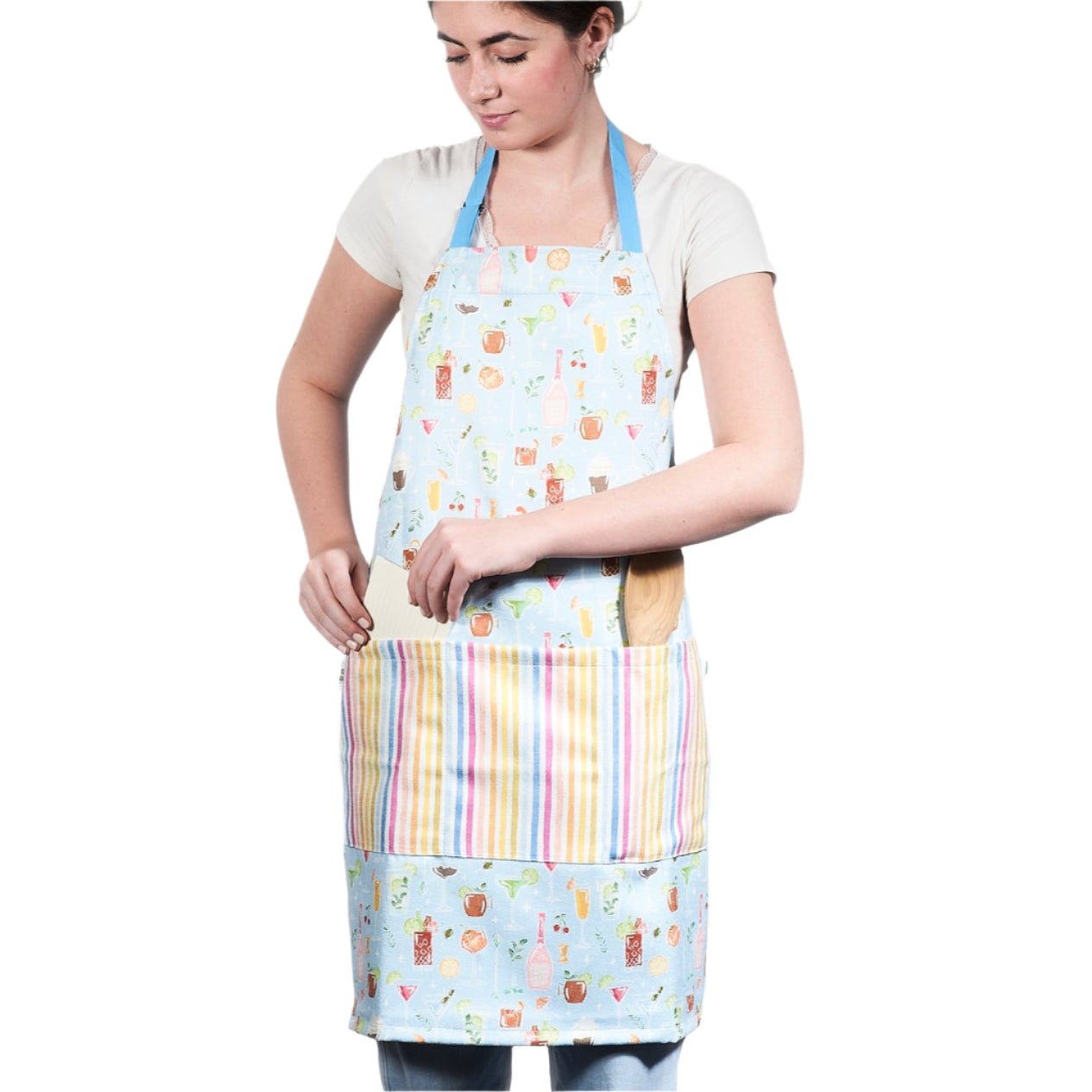 Attach and Go Apron - Iris & Sea Happy Hour - Once Again Home Co.
