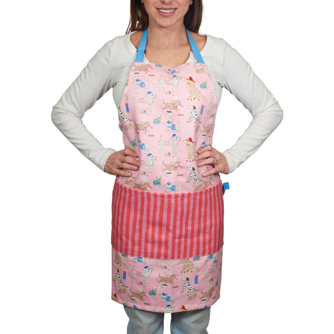 Attach and Go Apron - Mable Tan Canine Caper - Once Again Home Co.