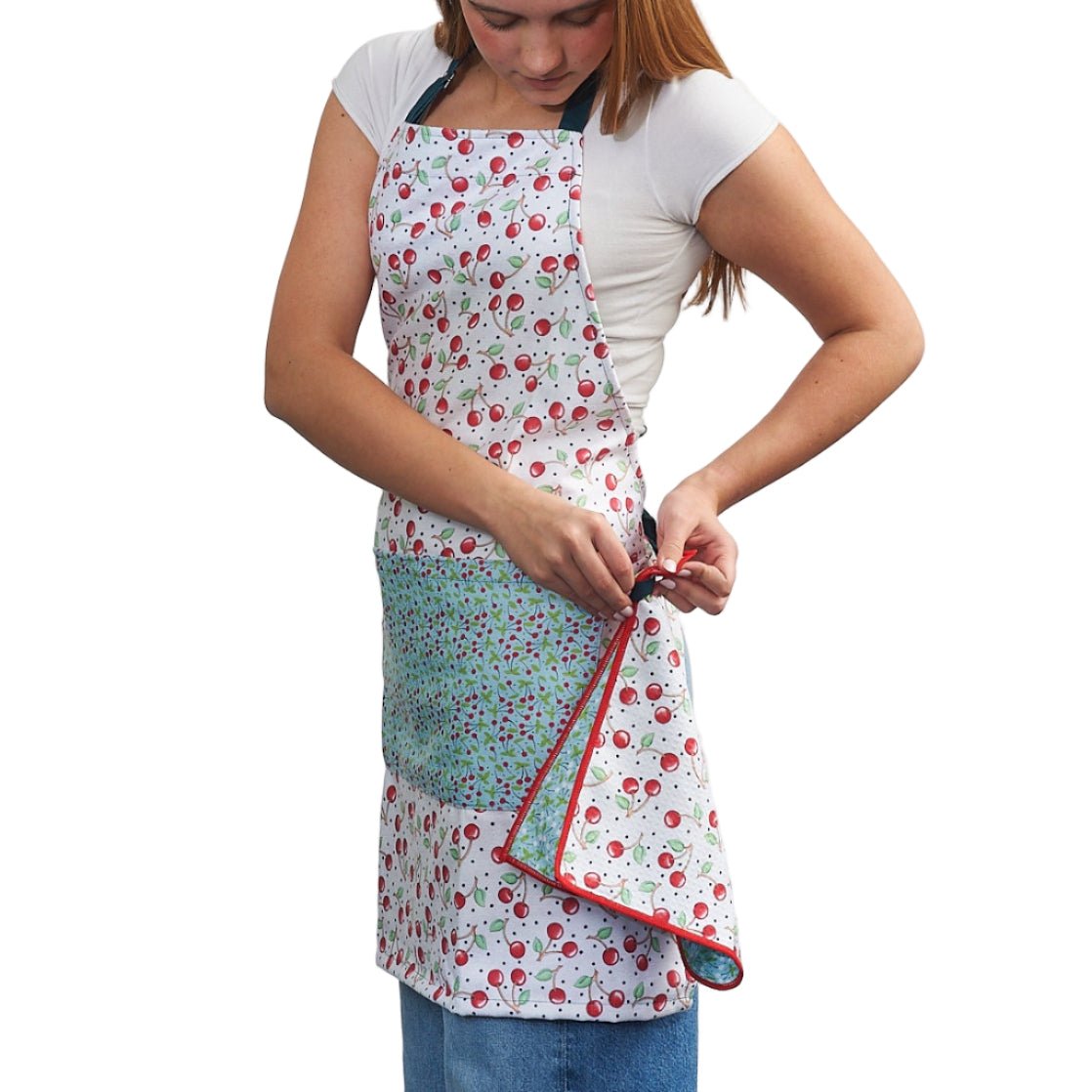 Attach and Go Apron - Mary Engelbreit Cherry Harvest - Once Again Home Co.