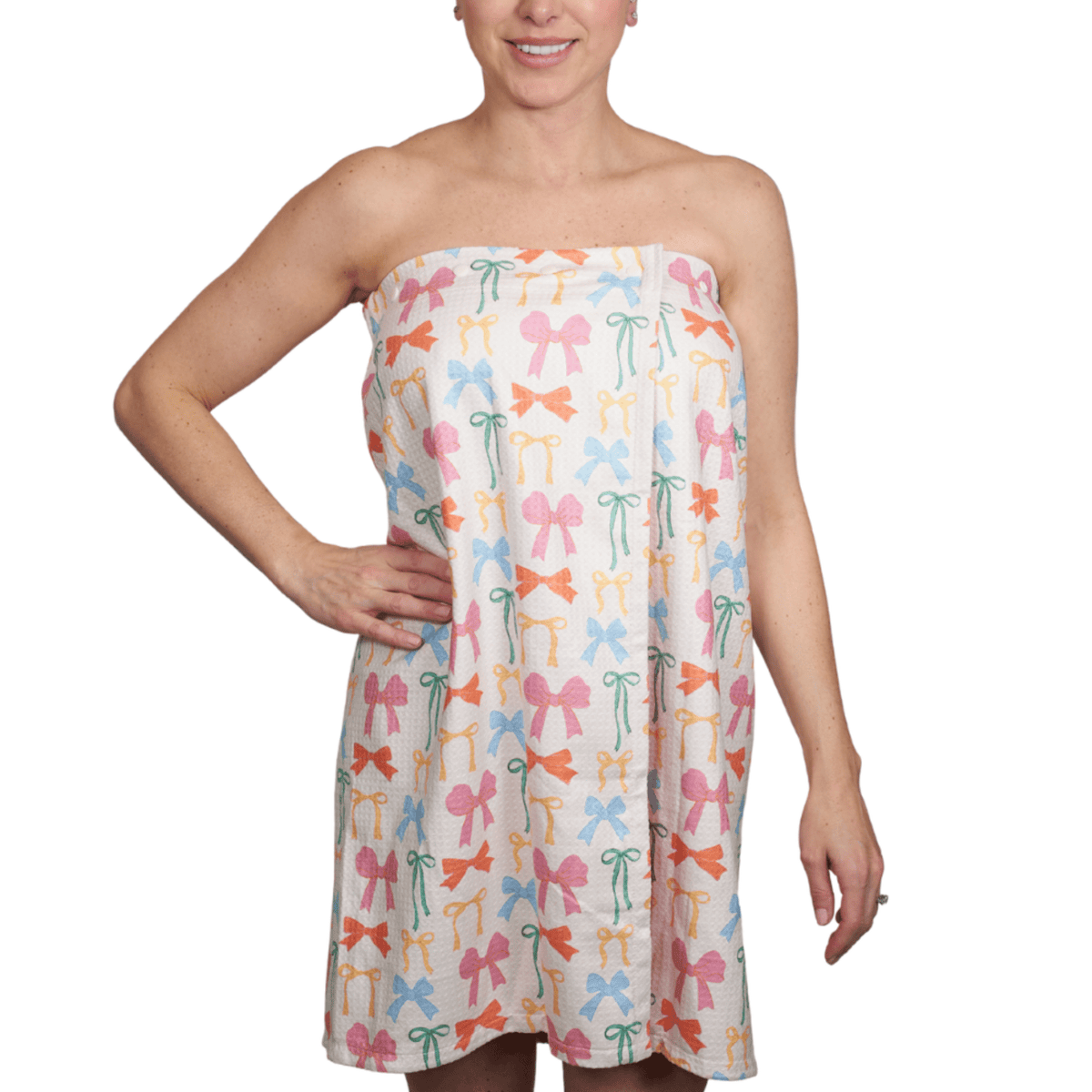 Bath Wrap - Mable Tan Ribbons - Once Again Home Co.