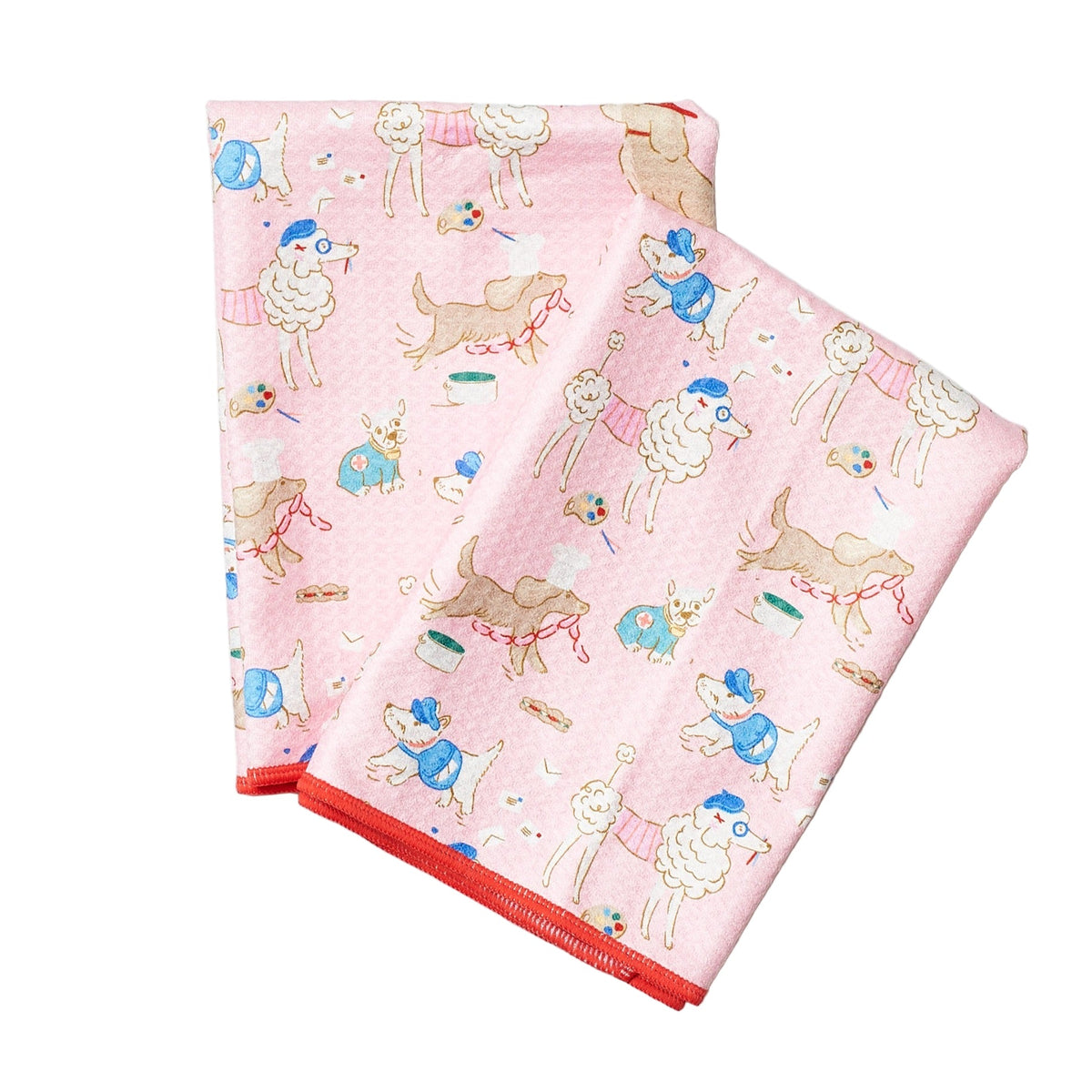 Double Duty (set of 2) reversible - Mable Tan Canine Caper - Once Again Home Co.