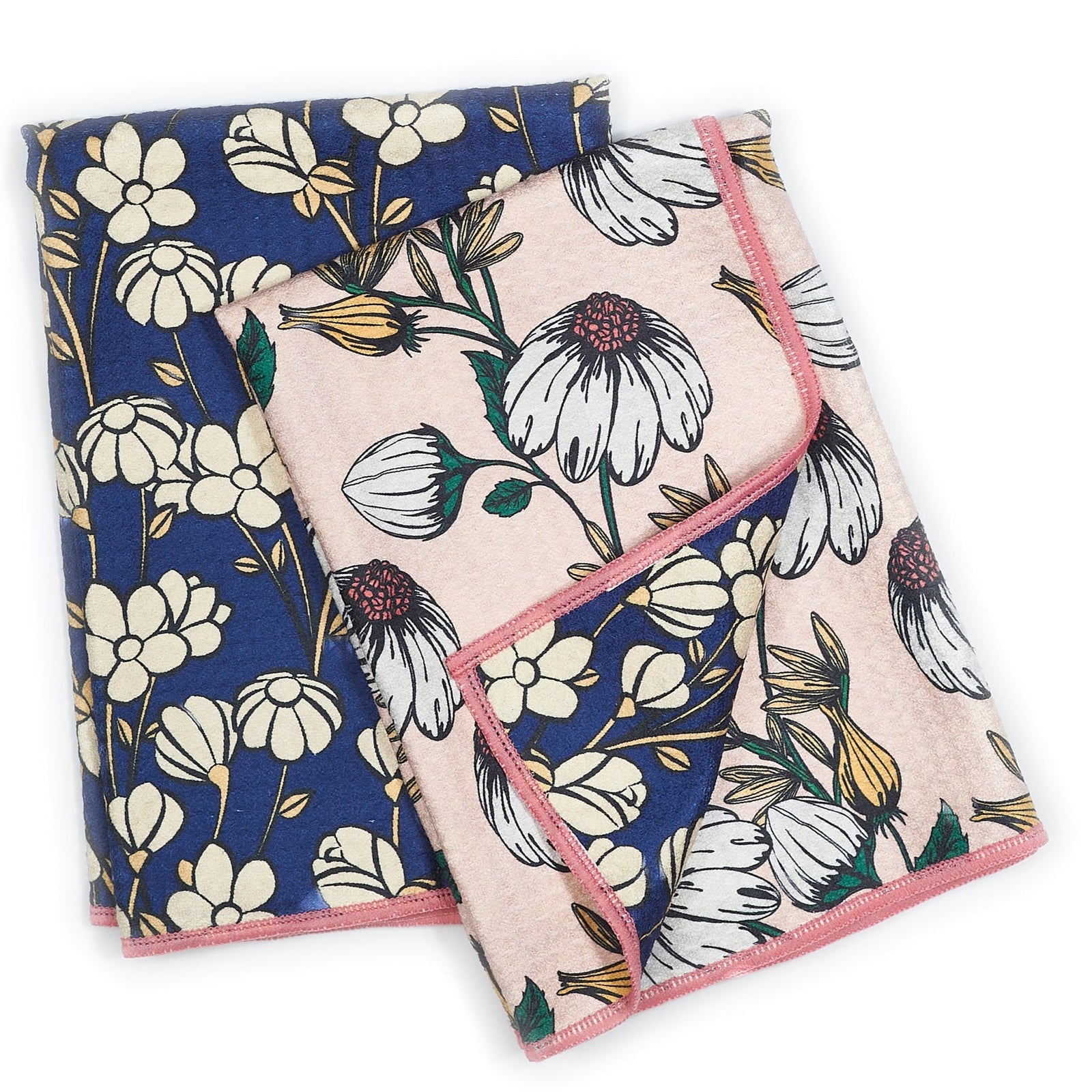 Double Duty Towel (set of 2) Reversible - Janine Lecour Flower Trail - Once Again Home Co.