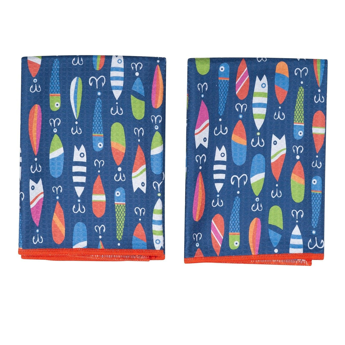 Double Duty Towel (set of 2) Reversible - Kate Nelligan Lure - Once Again Home Co.