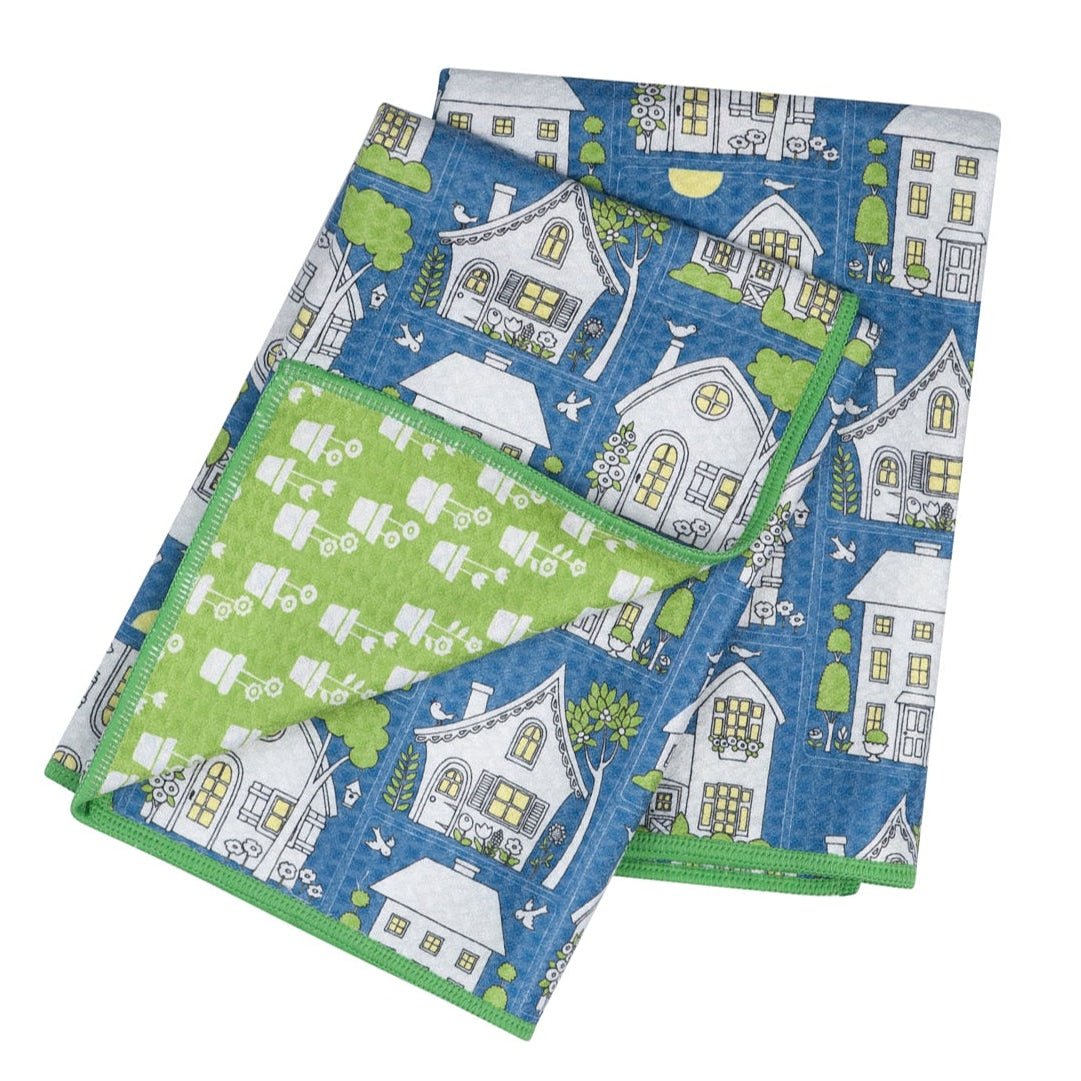 Double Duty Towel (set of 2) Reversible - Mary Engelbreit Twilight Cottage - Once Again Home Co.