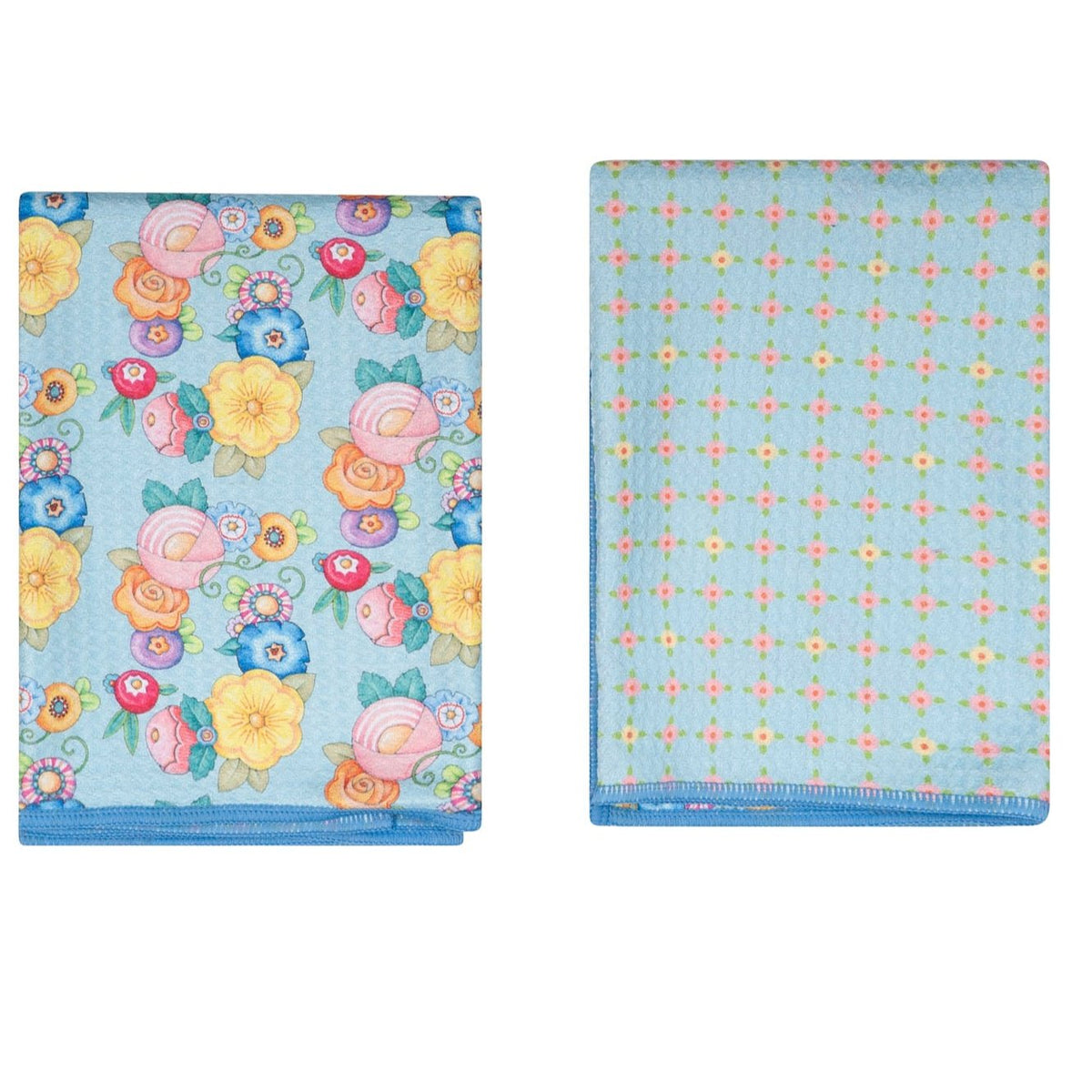 Double Duty Towel (set of 2) Reversible - Mary Engelbreit Wildflower Garland - Once Again Home Co.