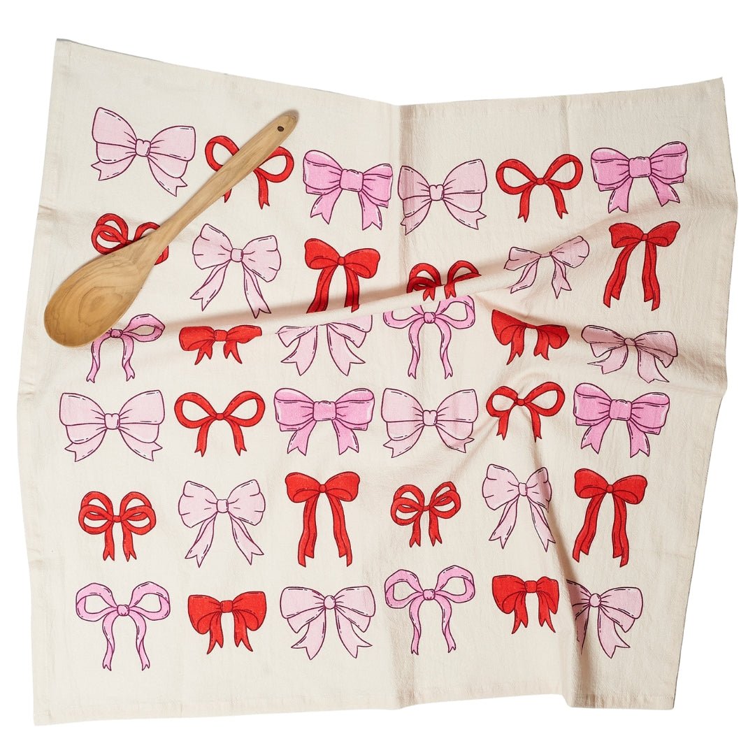 Heritage Organic Towel Set - Bows and Bows - Once Again Home Co.