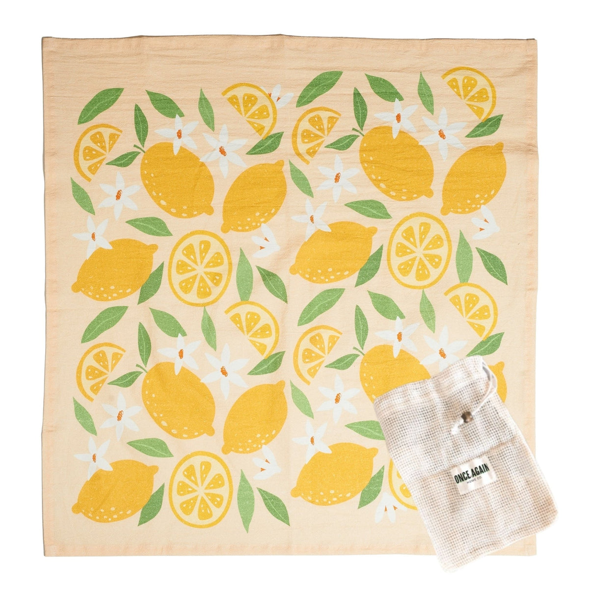 Heritage Organic Towel Set - Lemon - Once Again Home Co.