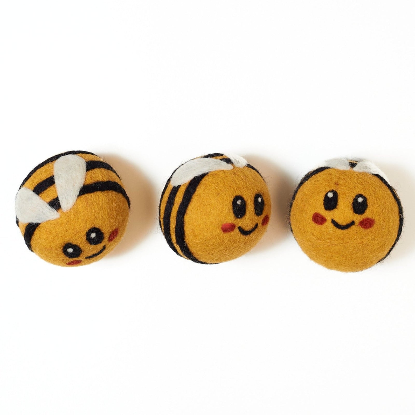 Laundry Wool Dryer Balls - Set of 3 Busy Bee - Once Again Home Co.
