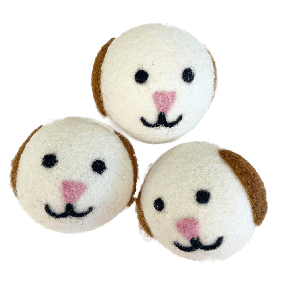 Laundry Wool Dryer Balls - Set of 3 Dog - Once Again Home Co.