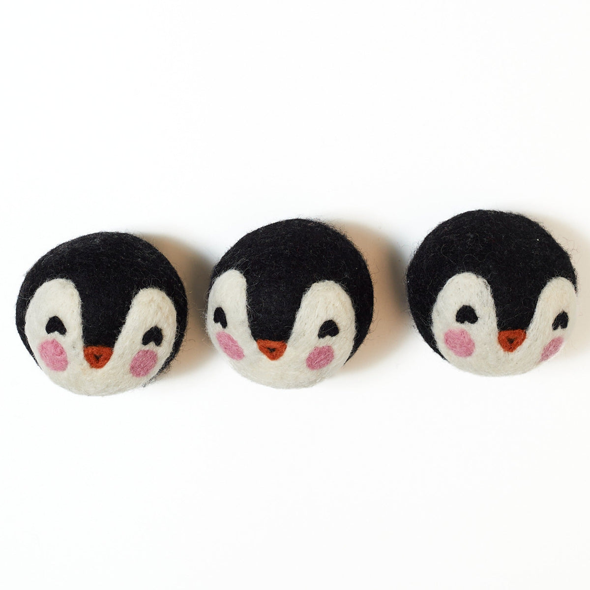 Laundry Wool Dryer Balls - Set of 3 Penguin - Once Again Home Co.