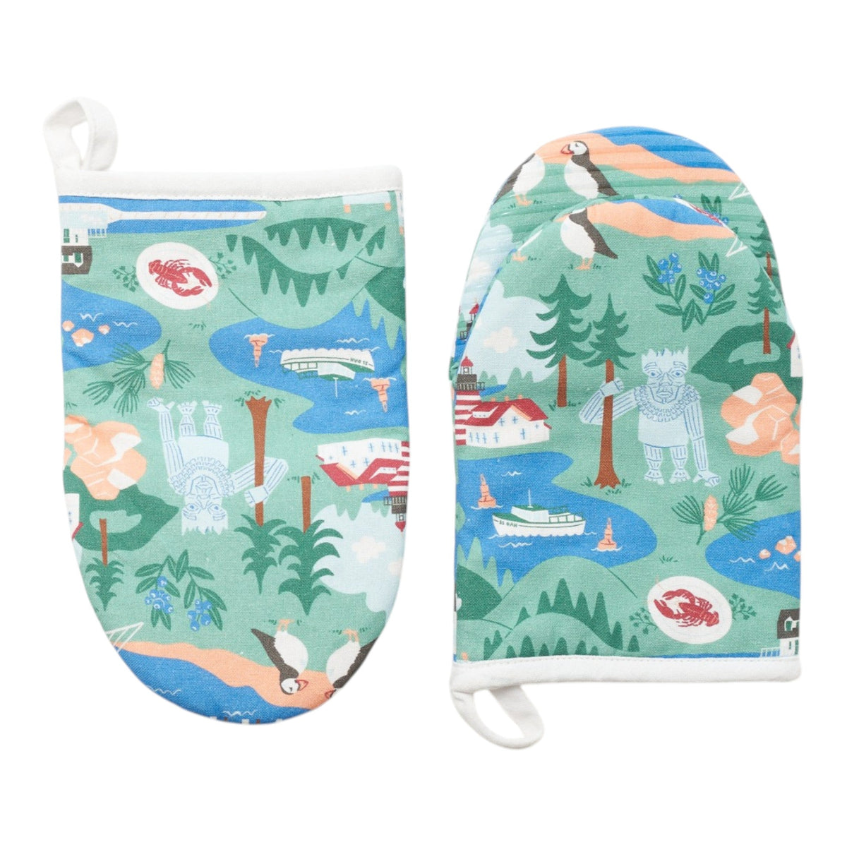 Maine re:heat Oven Mitt - Set of 2 - Once Again Home Co.