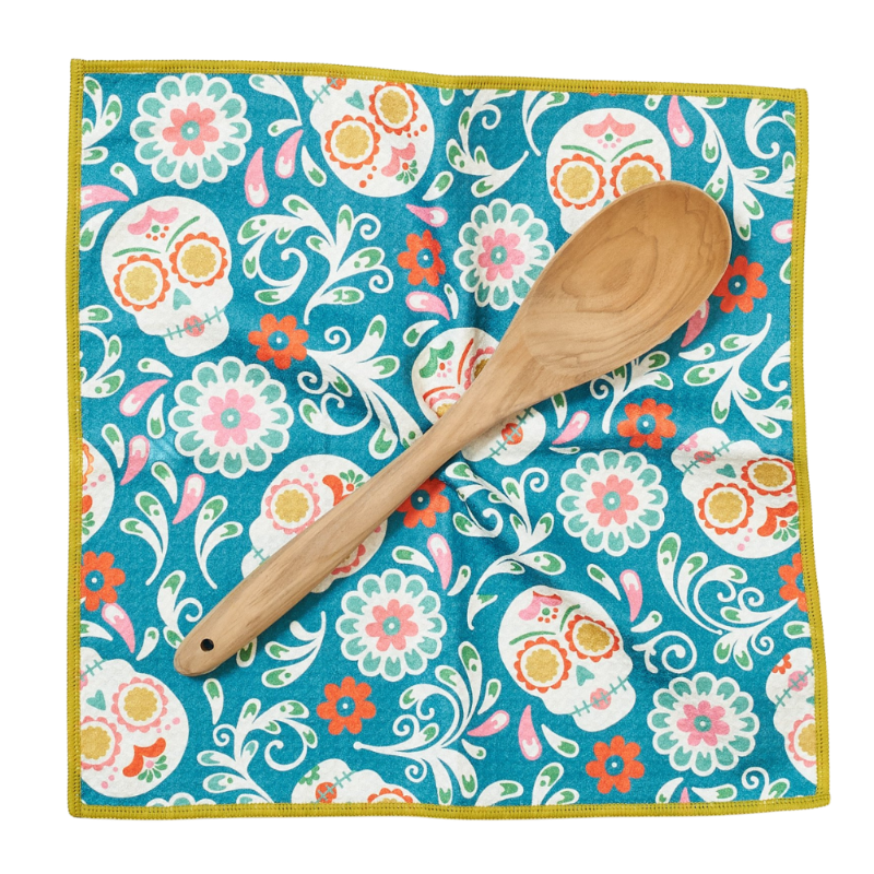 Mighty Mini Towel (Set of 3) Reversible - Heather Jacobs Sugar Skull - Once Again Home Co.
