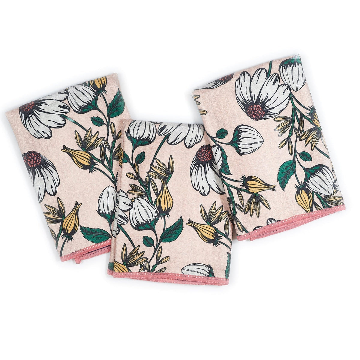 Mighty Mini Towel (Set of 3) Reversible - Janine Lecour Flower Trail - Once Again Home Co.