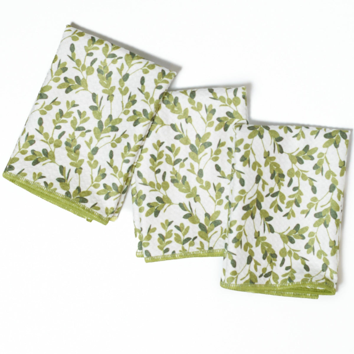 Mighty Mini Towel (Set of 3) Reversible - Kate Nelligan Greens - Once Again Home Co.