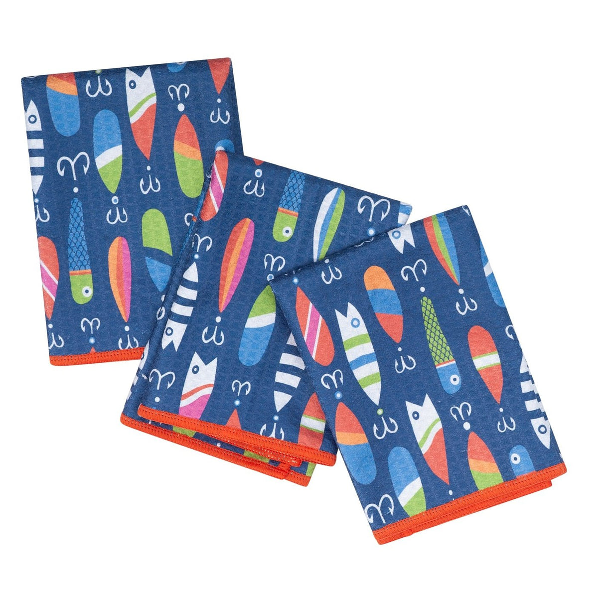 Mighty Mini Towel (Set of 3) Reversible - Kate Nelligan Lure - Once Again Home Co.