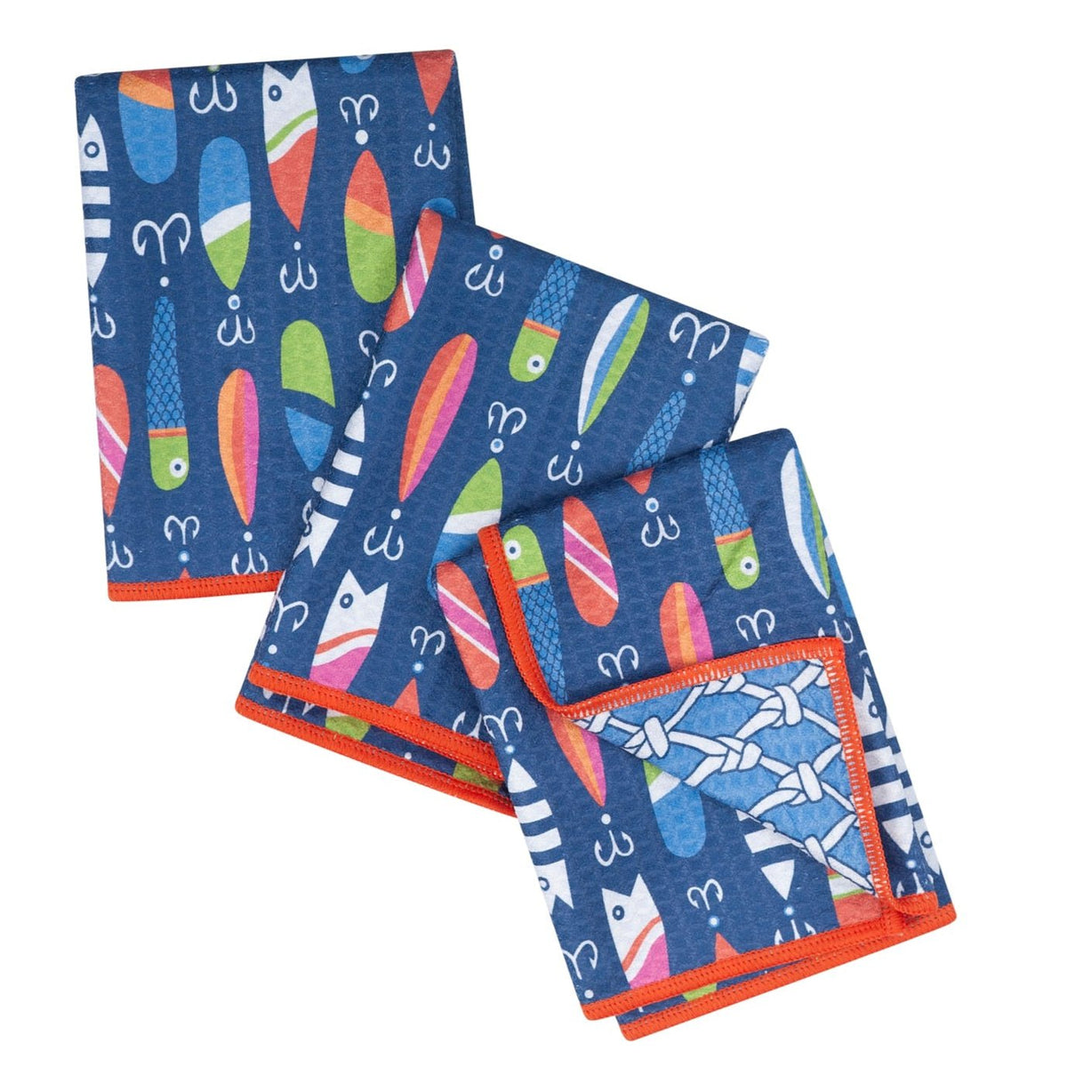 Mighty Mini Towel (Set of 3) Reversible - Kate Nelligan Lure - Once Again Home Co.