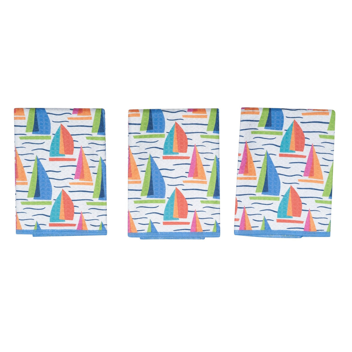 Mighty Mini Towel (Set of 3) Reversible - Kate Nelligan Sail - Once Again Home Co.