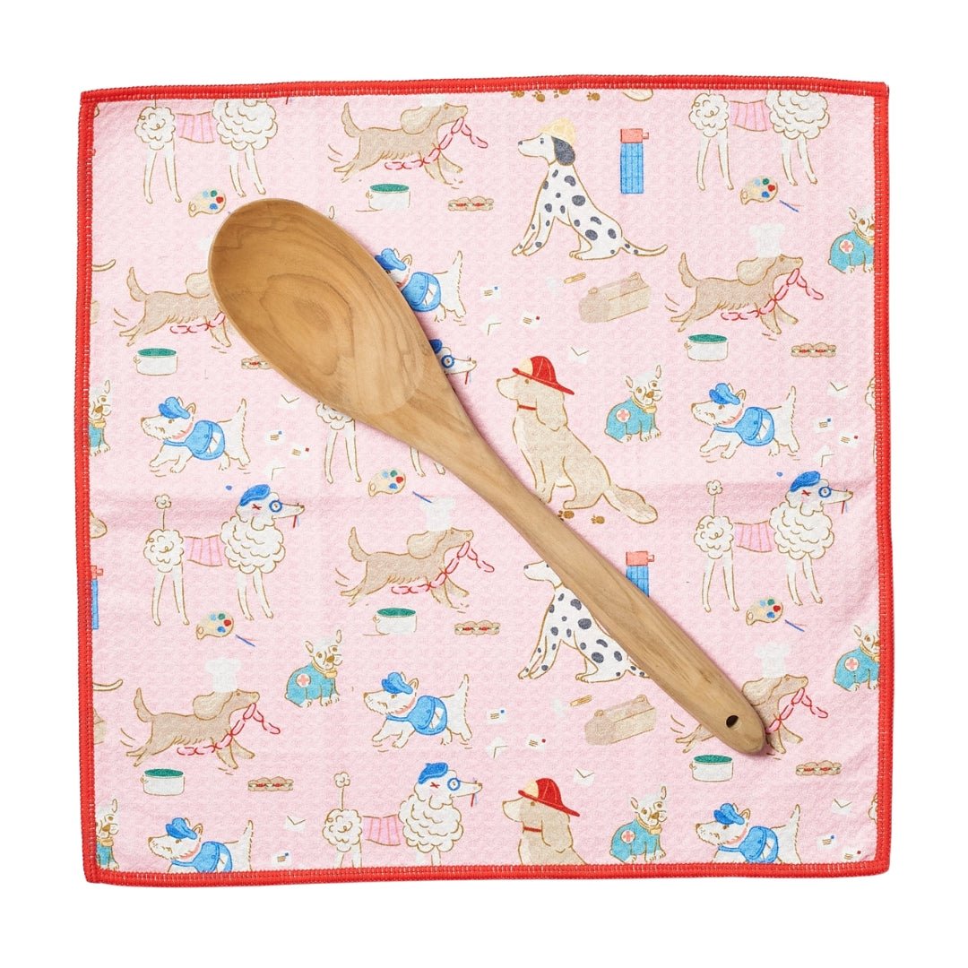 Mighty Mini Towel (Set of 3) Reversible - Mable Tan Canine Caper - Once Again Home Co.