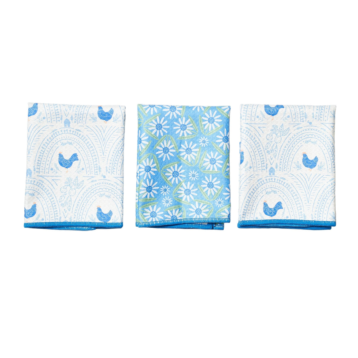 Mighty Mini Towel (Set of 3) Reversible - Mable Tan Roost - Once Again Home Co.