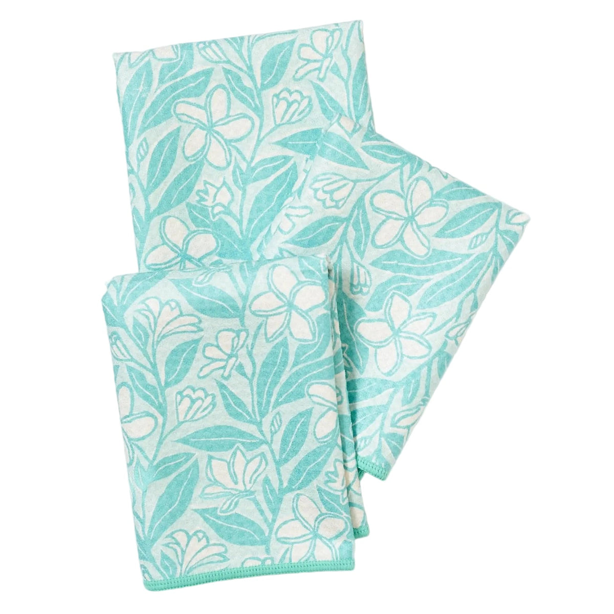 Mighty Mini Towel (Set of 3) Reversible - Marie Le Moal Plumeria - Once Again Home Co.