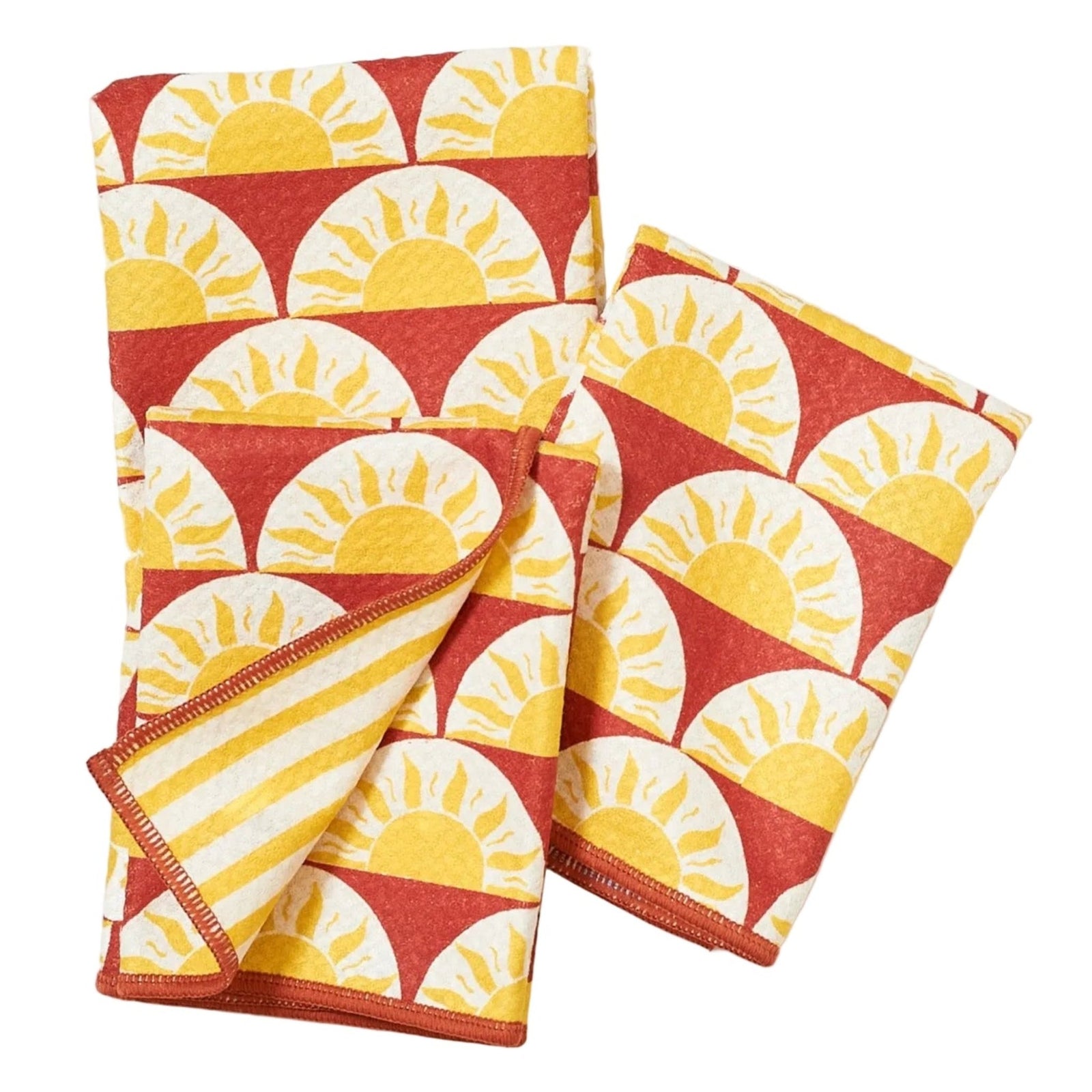 Mighty Mini Towel (Set of 3) Reversible - Marie Le Moal Sunrise - Once Again Home Co.
