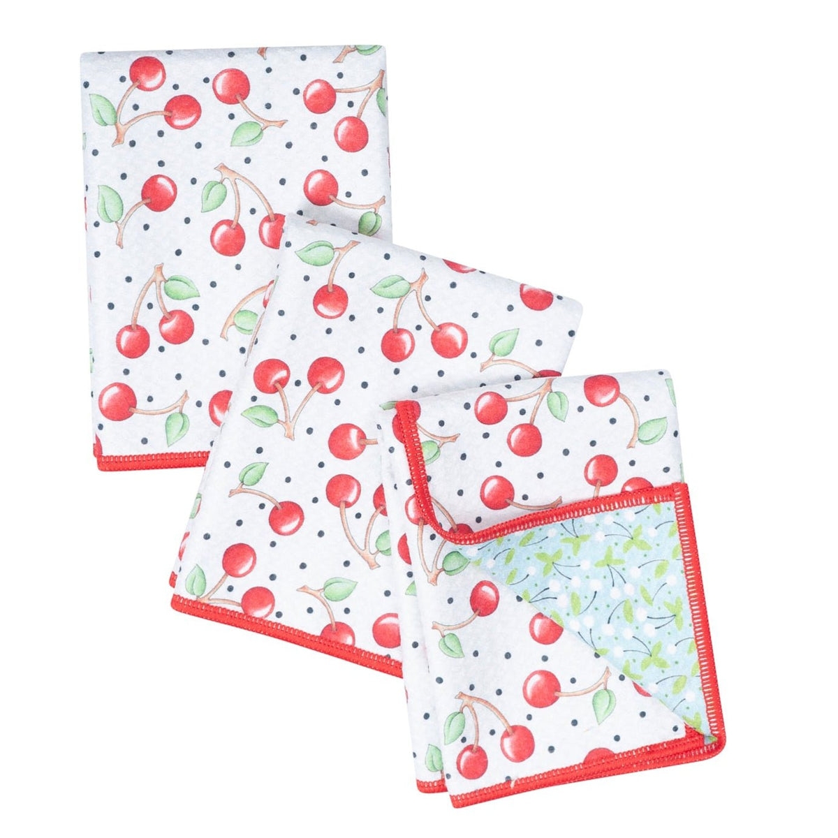 Mighty Mini Towel (Set of 3) Reversible - Mary Engelbreit Cherry Harvest - Once Again Home Co.