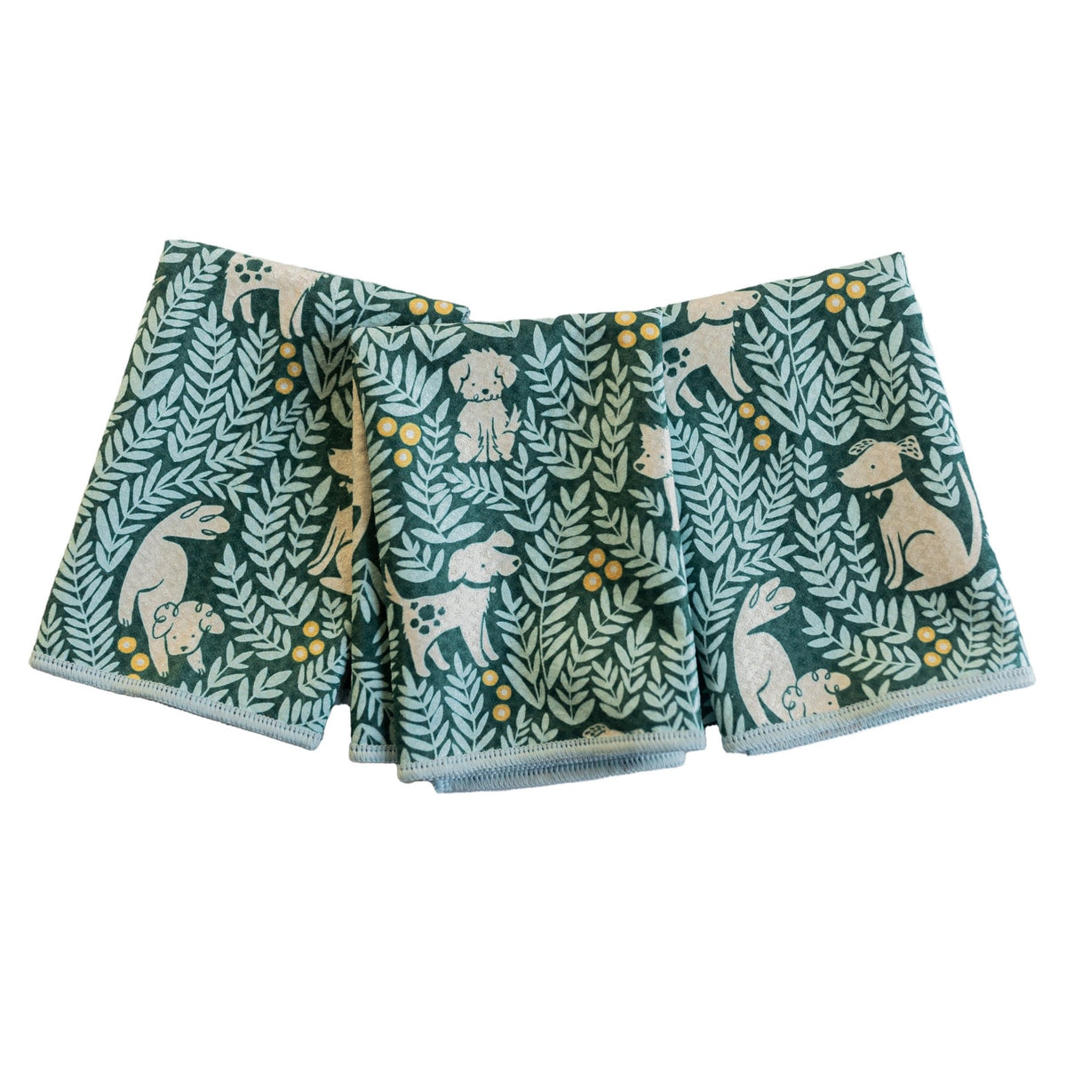 Mighty Mini Towel (Set of 3) Reversible - Nuthatch Dog Park - Once Again Home Co.