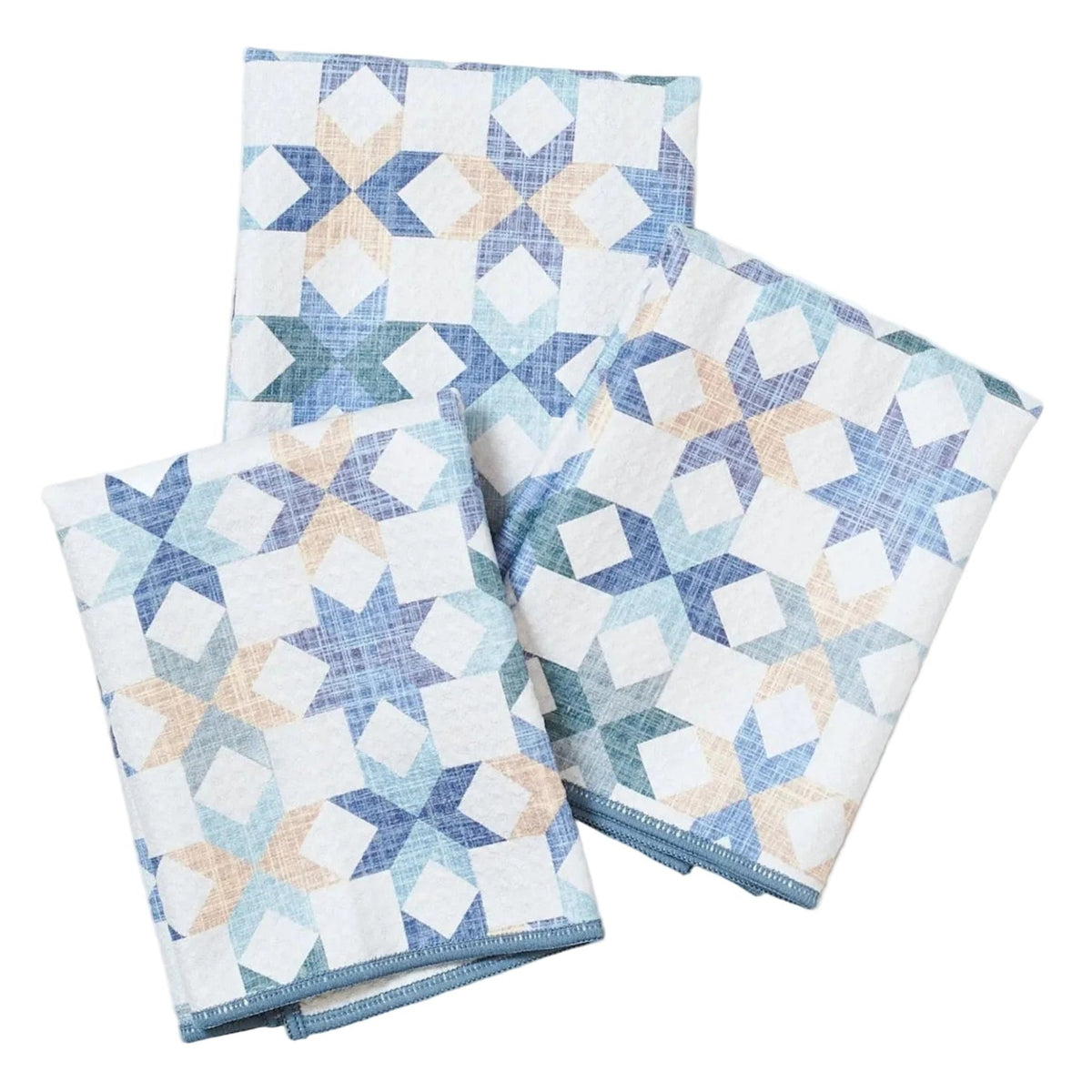 Mighty Mini Towel (Set of 3) - Star Quilt - Once Again Home Co.