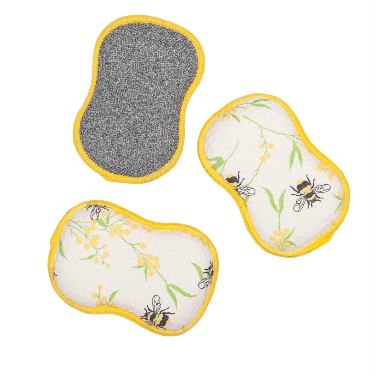RE:usable Sponges (Set of 3) - Bumblebee - Once Again Home Co.