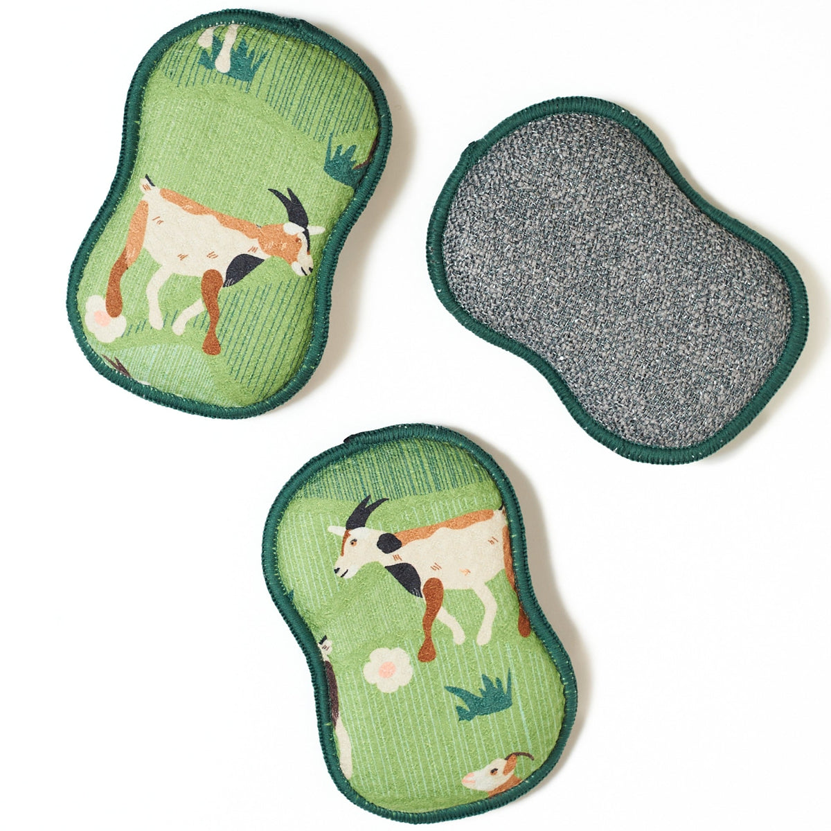 RE:usable Sponges (Set of 3) - Goat Parade - Once Again Home Co.