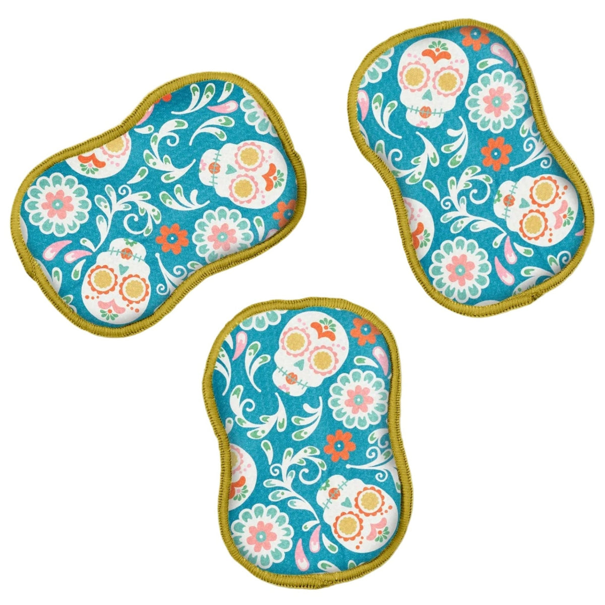 RE:usable Sponges (Set of 3) - Heather Jacobs Sugar Skull - Once Again Home Co.