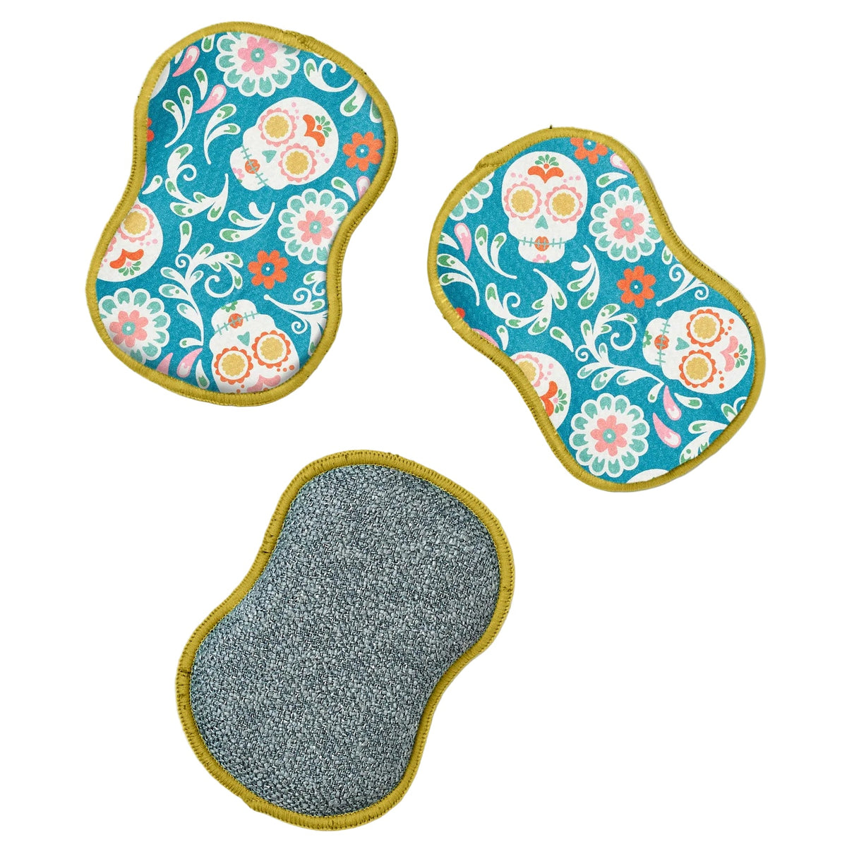 RE:usable Sponges (Set of 3) - Heather Jacobs Sugar Skull - Once Again Home Co.
