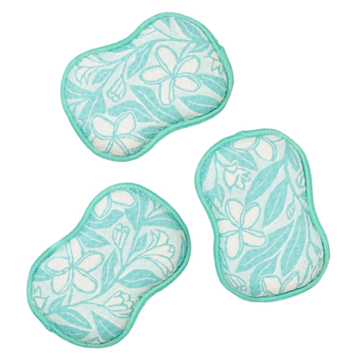 RE:usable Sponges (Set of 3) - Marie Le Moal Plumeria - Once Again Home Co.