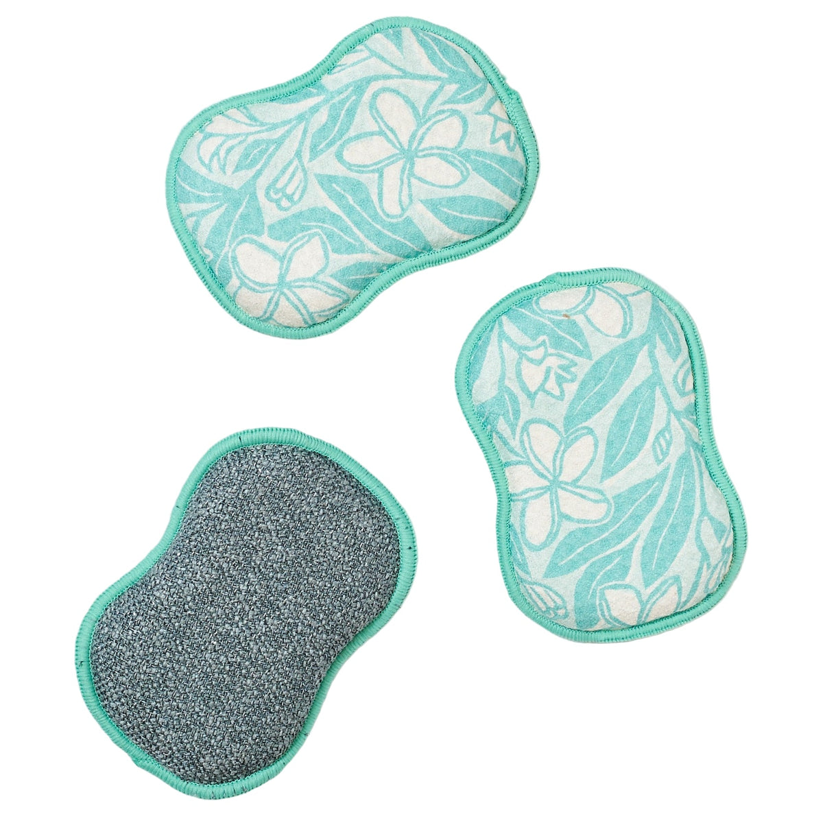RE:usable Sponges (Set of 3) - Marie Le Moal Plumeria - Once Again Home Co.