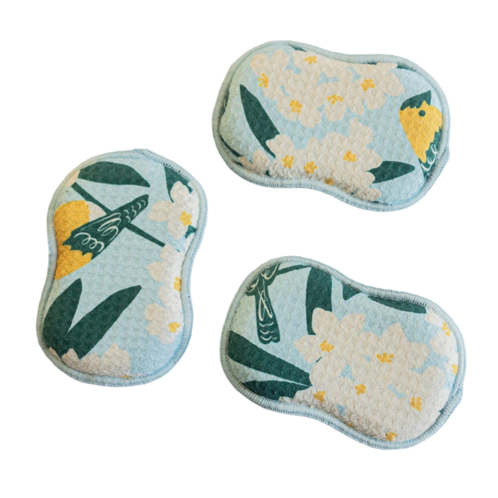 RE:usable Sponges (Set of 3) - Nuthatch Birdsong - Once Again Home Co.