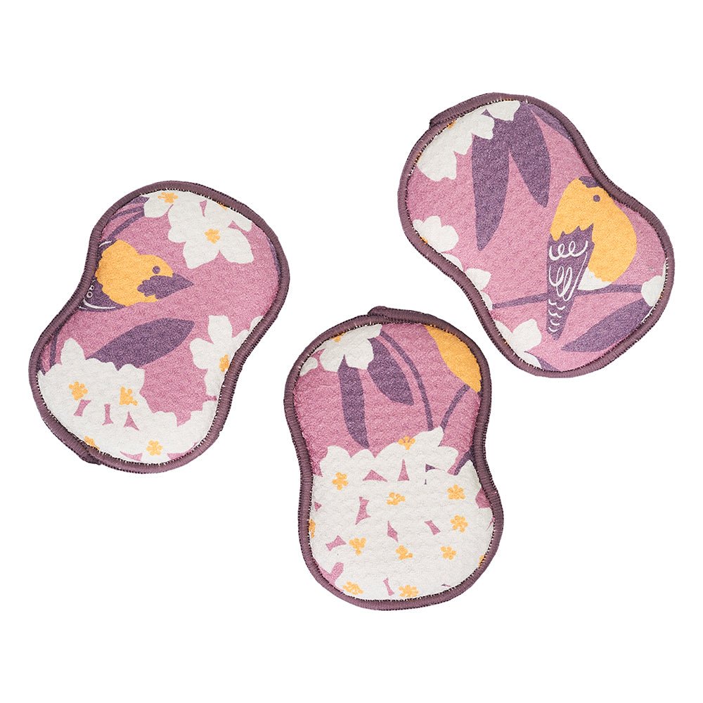 RE:usable Sponges (Set of 3) - Nuthatch Birdsong - Once Again Home Co.