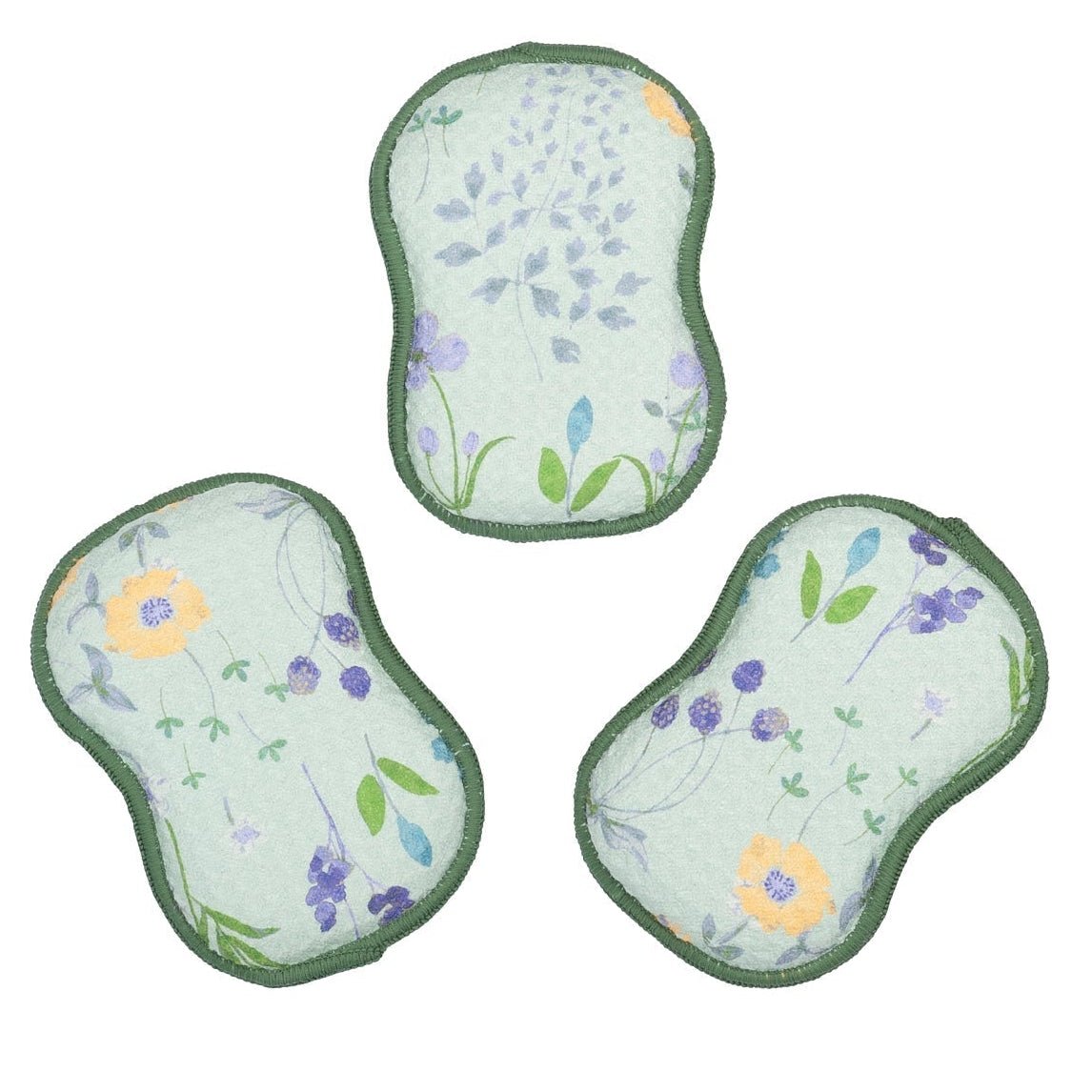 RE:usable Sponges (Set of 3) - Serenity Floral - Once Again Home Co.
