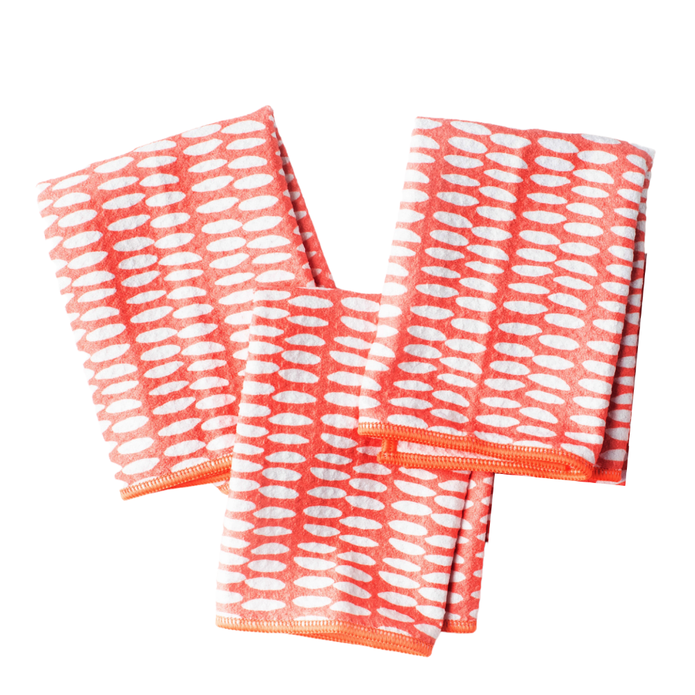 Mighty Mini Towel (Set of 3) - Beans Kitchen Towels Once Again Home Co. Coral