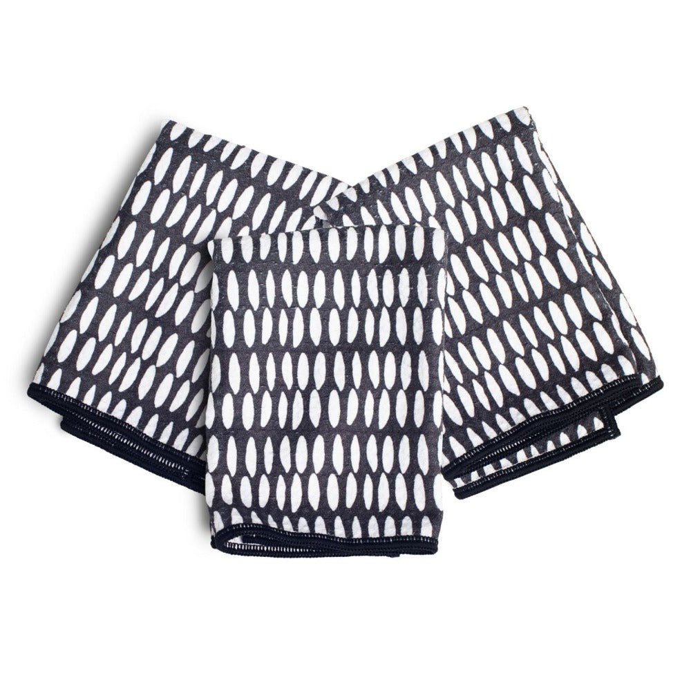 Mighty Mini Towel (Set of 3) - Beans Kitchen Towels Once Again Home Co. Black