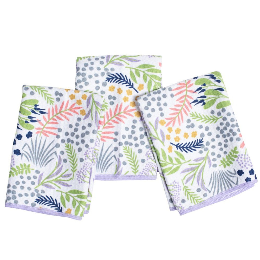 Mighty Mini Floral Towels (Set of 3) - Inca Floral Kitchen Towels Once Again Home Co. Lilac  