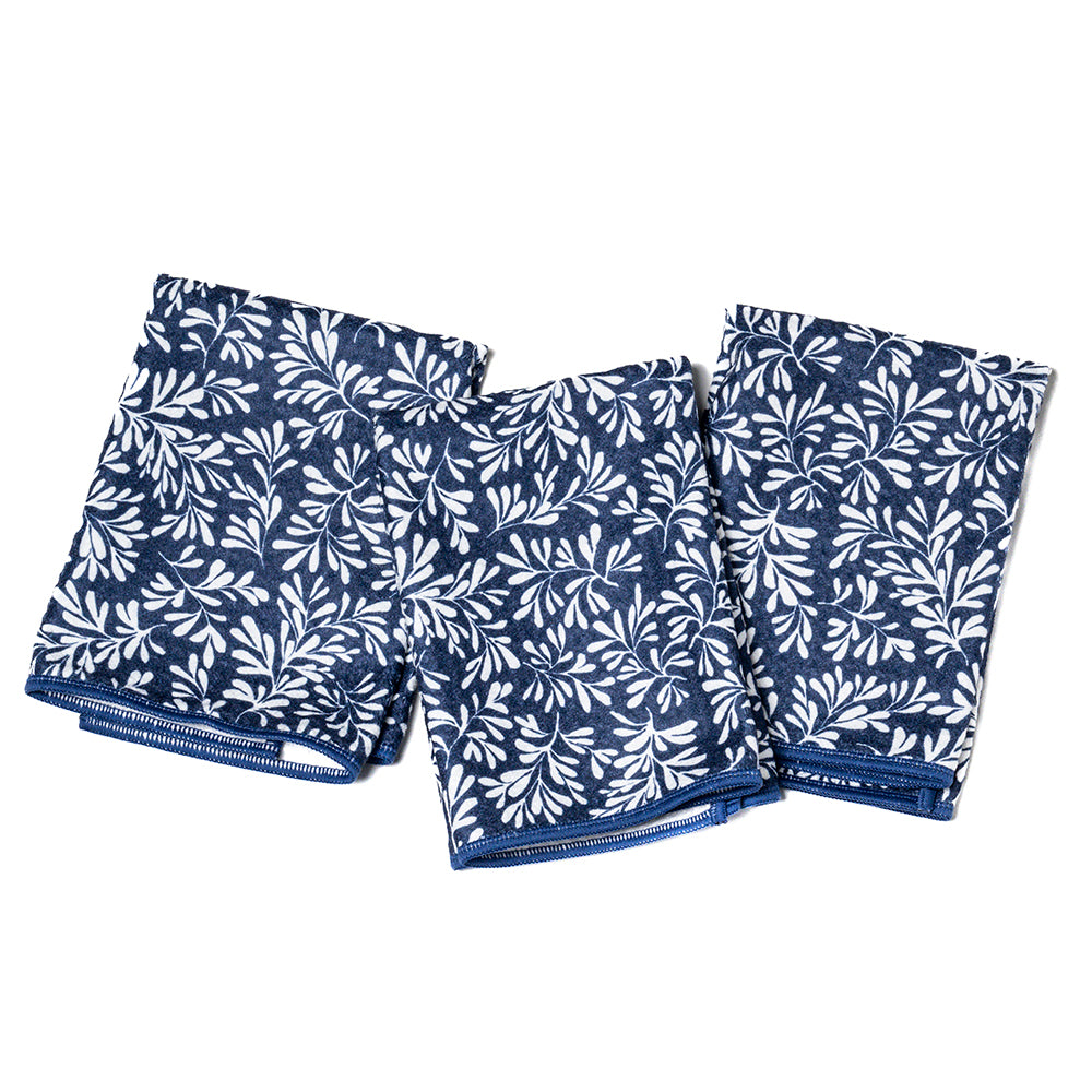Mighty Mini Towel (Set of 3) - Herbage kitchen towels Once Again Home Co. Navy  