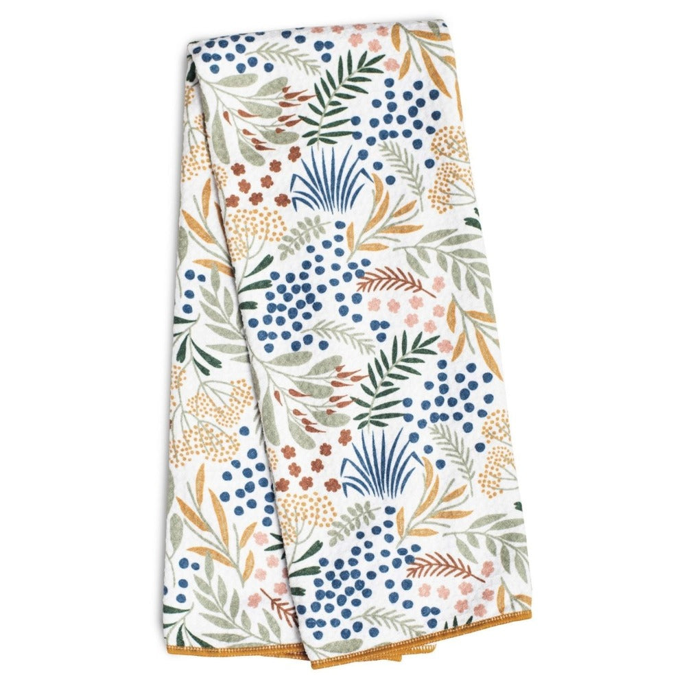 Anywhere Towel - Inca Floral Kitchen Towels Once Again Home Co. Gold