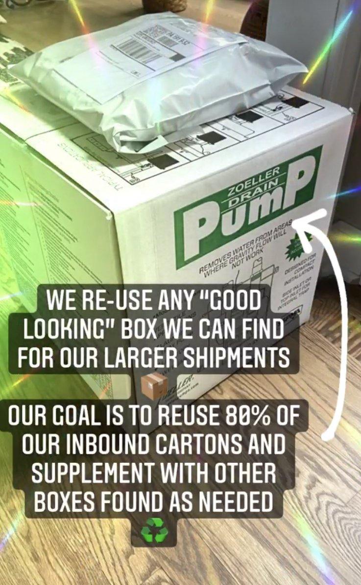 Sustainable efforts #1: Reusing Cardboard Cartons - Once Again Home Co.