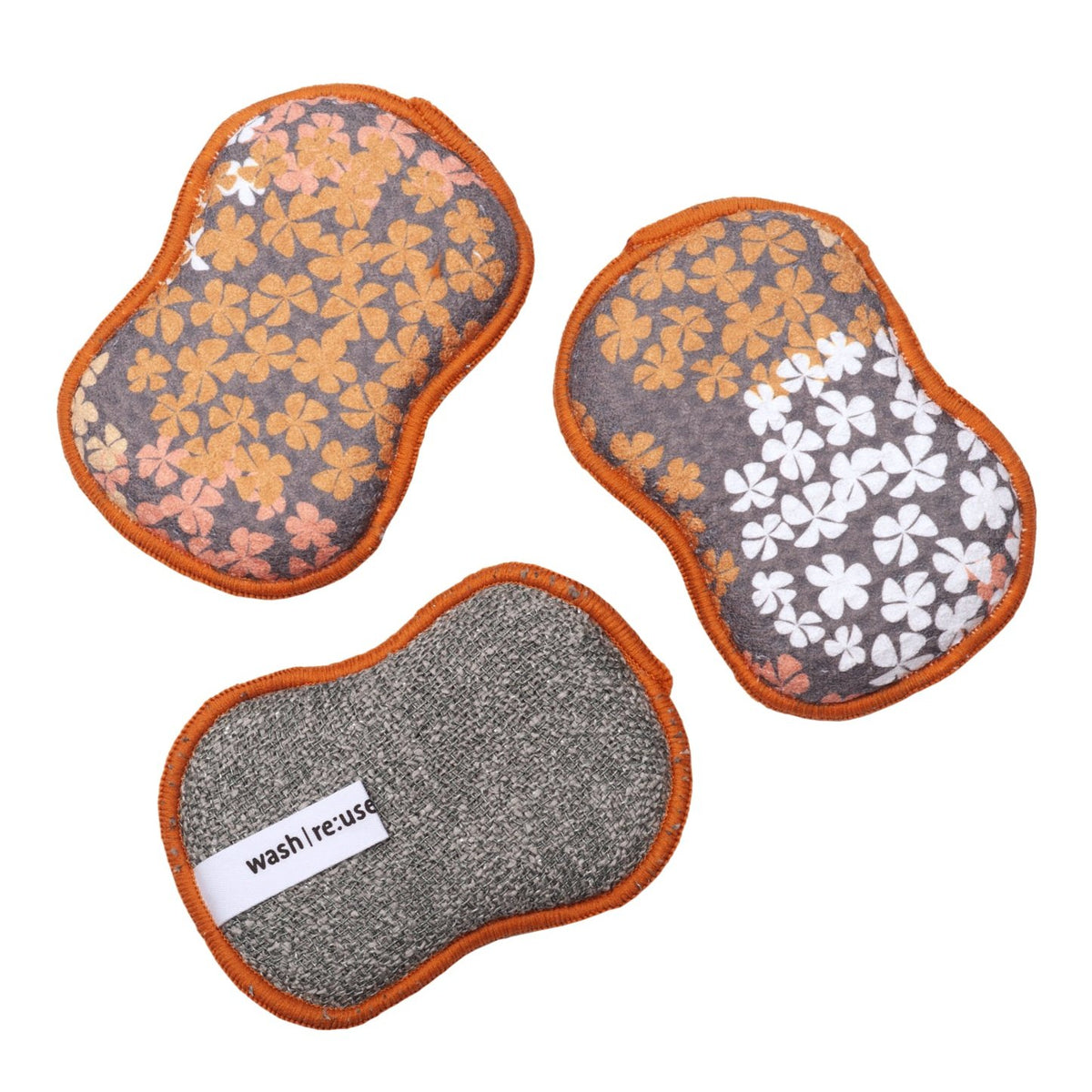 Esponjas reutilizables (juego de 3) - Hortensia