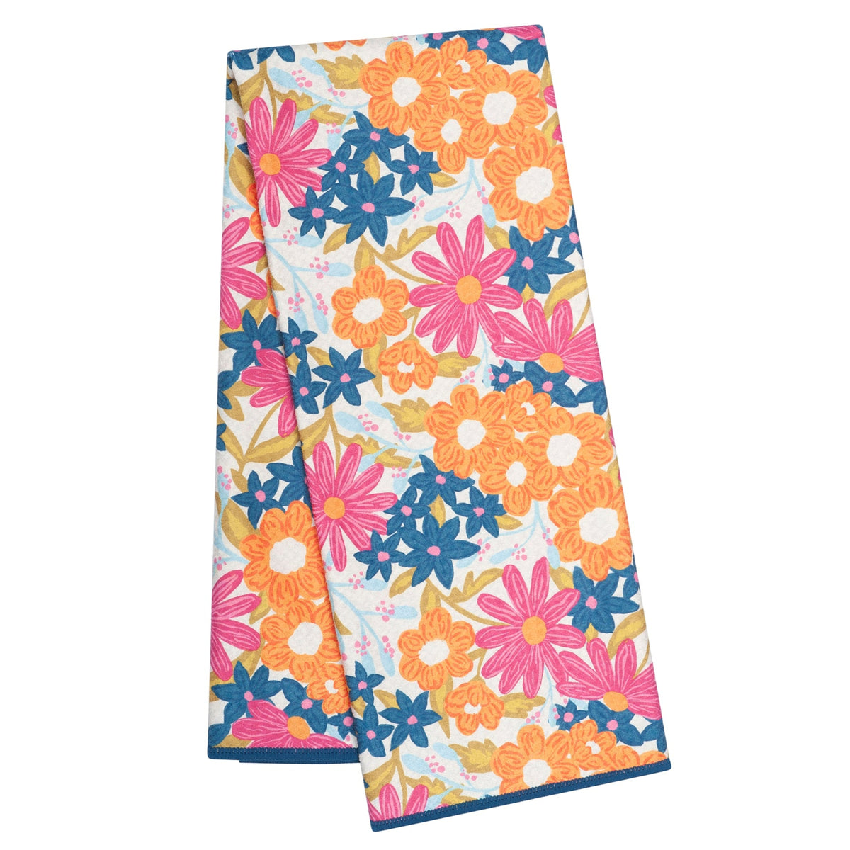 Anywhere Towel Reversible - Iris &amp; Sea Mini Blooms