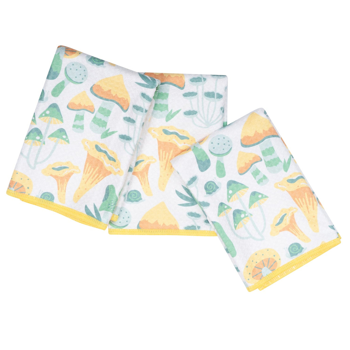 Mighty Mini Towel (Set of 3) Reversible - HJ Misty Mushrooms