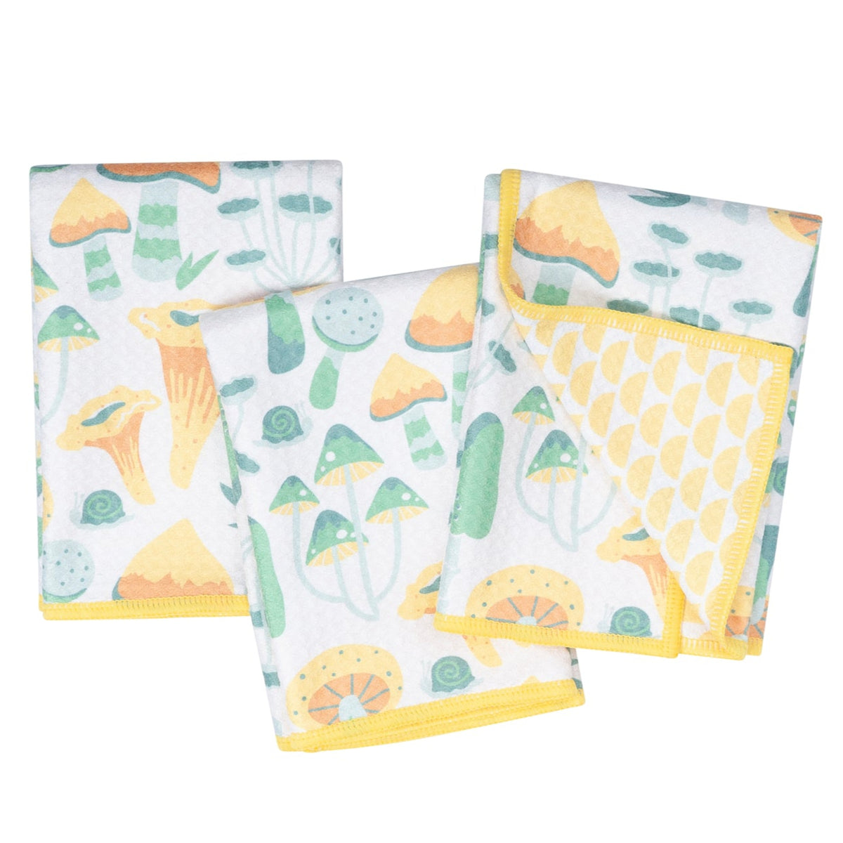 Mighty Mini Towel (Set of 3) Reversible - HJ Misty Mushrooms
